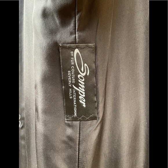 Full Length Somper Furs Russian Broadtail & Russian Sable Fur Coat Small - Picture 11 of 12